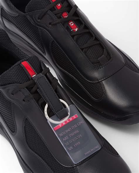 black prada cup sneakers|Prada america's cup original sneakers.